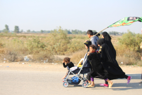 سوگواره چهارم-عکس 22-محمد حسن غضنفری هرندی-پیاده روی اربعین از نجف تا کربلا