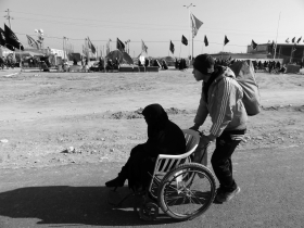 سوگواره دوم-عکس 1-سید علی اصغر حسینی-پیاده روی اربعین از نجف تا کربلا
