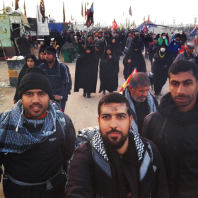 سوگواره چهارم-عکس 21-سید محمد حسین موسوی نژاد-پیاده روی اربعین از نجف تا کربلا