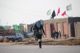 سوگواره چهارم-عکس 21-محمد حسن غضنفری هرندی-پیاده روی اربعین از نجف تا کربلا