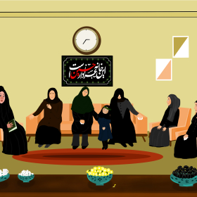 فراخوان تصویرسازی روضه‌های خانگی-سیده عادله حسینی-تصویرسازی روضه‌های خانگی