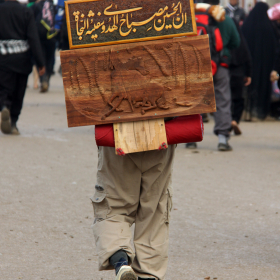 سوگواره سوم-عکس 12-مجید افشانی-پیاده روی اربعین از نجف تا کربلا