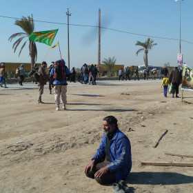 سوگواره دوم-عکس 6-حسین مذنب-پیاده روی اربعین از نجف تا کربلا