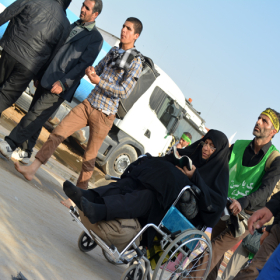 سوگواره سوم-عکس 11-مجید فریدونی-پیاده روی اربعین از نجف تا کربلا