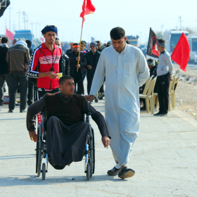 سوگواره چهارم-عکس 24-محمد حسن غضنفری هرندی-پیاده روی اربعین از نجف تا کربلا