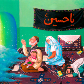 فراخوان تصویرسازی روضه‌های خانگی-اکرم سادات میرتوانا-تصویرسازی روضه‌های خانگی