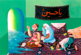 فراخوان تصویرسازی روضه‌های خانگی-اکرم سادات میرتوانا-تصویرسازی روضه‌های خانگی