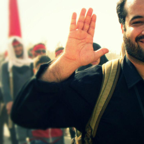 سوگواره چهارم-عکس 2-محمدتقی خوش خواهش-پیاده روی اربعین از نجف تا کربلا