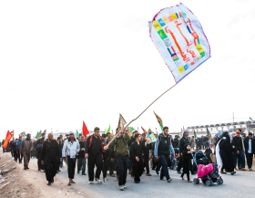 سوگواره پنجم-عکس 45-امیر عنایتی-پیاده روی اربعین از نجف تا کربلا