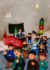 دومین فراخوان تصویرسازی هیأت-اکرم سادات میرتوانا-دسته عزا