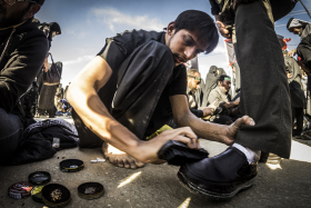 سوگواره پنجم-عکس 61-علی ابک-پیاده روی اربعین از نجف تا کربلا