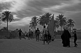 سوگواره پنجم-عکس 17-جابر غلامی-پیاده روی اربعین از نجف تا کربلا