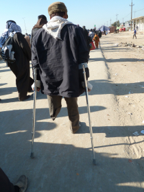 سوگواره دوم-عکس 8-حسین مذنب-پیاده روی اربعین از نجف تا کربلا