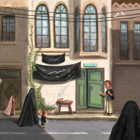 فراخوان تصویرسازی روضه‌های خانگی-زینب اسلامی راد-تصویرسازی روضه‌های خانگی