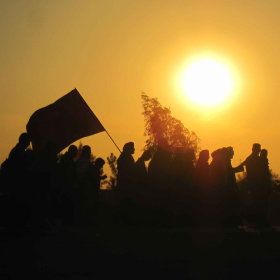 سوگواره چهارم-عکس 4-احمد جامه دارپور-پیاده روی اربعین از نجف تا کربلا