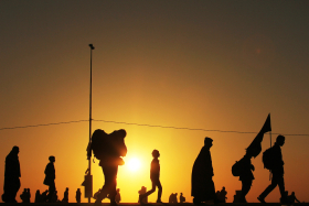 سوگواره سوم-عکس 28-حمید عابدی-پیاده روی اربعین از نجف تا کربلا
