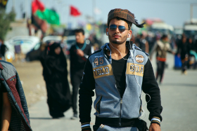 سوگواره چهارم-عکس 25-محمد حسن غضنفری هرندی-پیاده روی اربعین از نجف تا کربلا