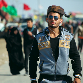 سوگواره چهارم-عکس 25-محمد حسن غضنفری هرندی-پیاده روی اربعین از نجف تا کربلا
