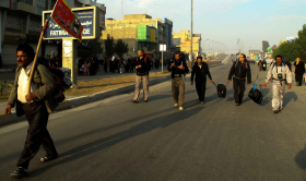 سوگواره سوم-عکس 13-جهانگیر سرزارع-پیاده روی اربعین از نجف تا کربلا