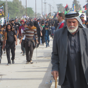سوگواره پنجم-عکس 49-مجید پناهی-پیاده روی اربعین از نجف تا کربلا