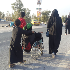 سوگواره پنجم-عکس 7-مسعود مهراد-پیاده روی اربعین از نجف تا کربلا