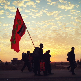سوگواره چهارم-عکس 14-مسلم محمدی-پیاده روی اربعین از نجف تا کربلا