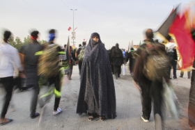 سوگواره پنجم-عکس 17-مسعود ماکاوند-پیاده روی اربعین از نجف تا کربلا