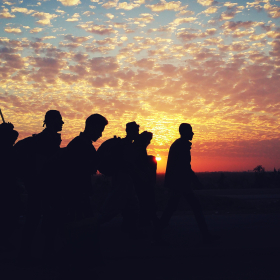 سوگواره چهارم-عکس 19-مسلم محمدی-پیاده روی اربعین از نجف تا کربلا