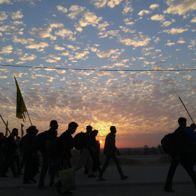 سوگواره چهارم-عکس 8-مسلم محمدی-پیاده روی اربعین از نجف تا کربلا