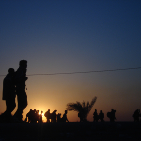 سوگواره دوم-عکس 6-علی ضیائی-پیاده روی اربعین از نجف تا کربلا