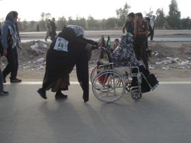 سوگواره سوم-عکس 1-محمد باقر خدامی-پیاده روی اربعین از نجف تا کربلا