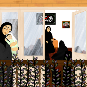 فراخوان تصویرسازی روضه‌های خانگی-سیده عادله حسینی-تصویرسازی روضه‌های خانگی