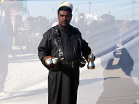 سوگواره دوم-عکس 1-میلاد رنجبر-پیاده روی اربعین از نجف تا کربلا