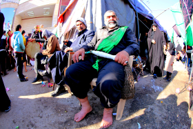 سوگواره دوم-عکس 23-عبدالمجید قوامی-پیاده روی اربعین از نجف تا کربلا