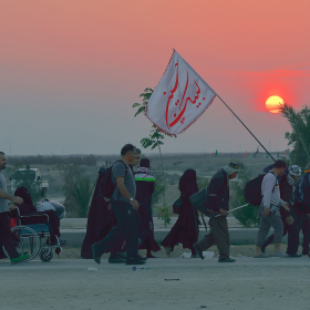 سوگواره چهارم-عکس 106-سید محمد جواد صدری-پیاده روی اربعین از نجف تا کربلا