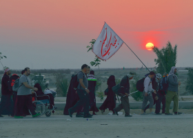 سوگواره چهارم-عکس 106-سید محمد جواد صدری-پیاده روی اربعین از نجف تا کربلا