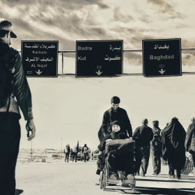 سوگواره چهارم-عکس 10-عین الله متقی زاده-پیاده روی اربعین از نجف تا کربلا