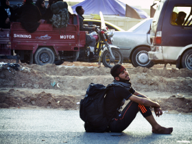 سوگواره چهارم-عکس 23-حمید رضا حبیبی محب سراج-پیاده روی اربعین از نجف تا کربلا