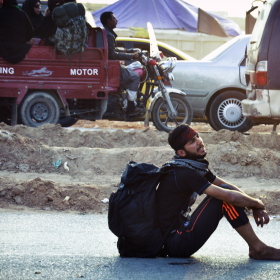 سوگواره چهارم-عکس 23-حمید رضا حبیبی محب سراج-پیاده روی اربعین از نجف تا کربلا