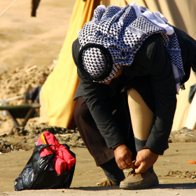 سوگواره دوم-عکس 7-حمید عابدی-پیاده روی اربعین از نجف تا کربلا