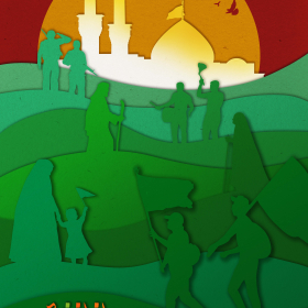 دهمین سوگواره عاشورایی پوستر هیأت-محمدرضا اکبری-بخش جنبی-پوستر شیعی