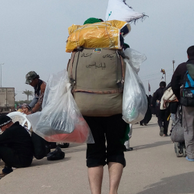 سوگواره سوم-عکس 25-حامد بیگلری-پیاده روی اربعین از نجف تا کربلا