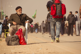 سوگواره چهارم-عکس 1-حسین محمدی-پیاده روی اربعین از نجف تا کربلا