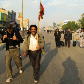 سوگواره سوم-عکس 15-جهانگیر سرزارع-پیاده روی اربعین از نجف تا کربلا