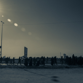 سوگواره سوم-عکس 31-علی دهقان-پیاده روی اربعین از نجف تا کربلا
