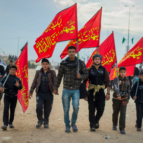 سوگواره چهارم-عکس 19-حسین علی پور-پیاده روی اربعین از نجف تا کربلا