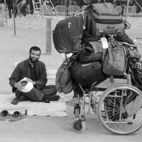 سوگواره پنجم-عکس 47-امیر عنایتی-پیاده روی اربعین از نجف تا کربلا