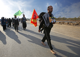 سوگواره پنجم-عکس 7-حسین حاجیلری-پیاده روی اربعین از نجف تا کربلا