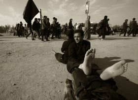 سوگواره پنجم-عکس 8-حسین حاجیلری-پیاده روی اربعین از نجف تا کربلا