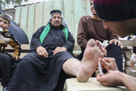 سوگواره سوم-عکس 5-محمد علی جلالی-پیاده روی اربعین از نجف تا کربلا